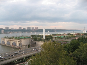 view of Hudson River and George Washington Bridge